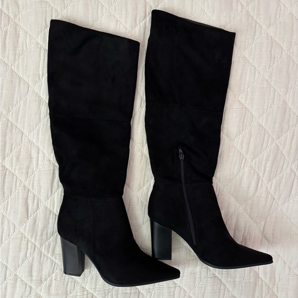 Olivia Miller Black Knee High Boots Size 9 NWOT | Fall/Winter Knee High Boots - - Picture 1 of 9